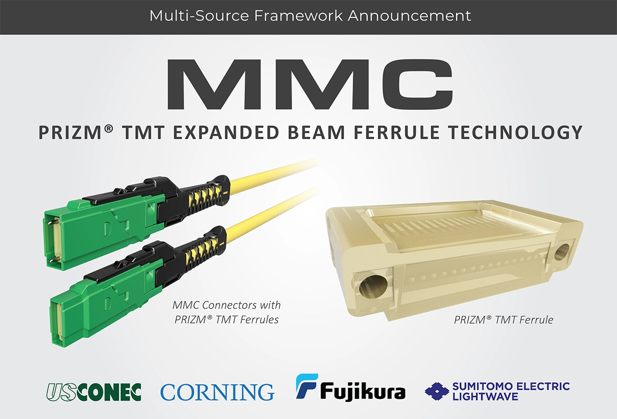 US Conec Corning Fujikura Sumitomo Joint PR Image